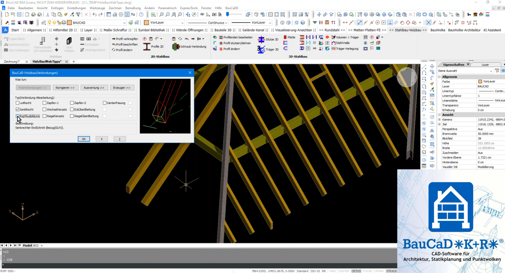 BauCaD Kurs 5 Holzbau 
