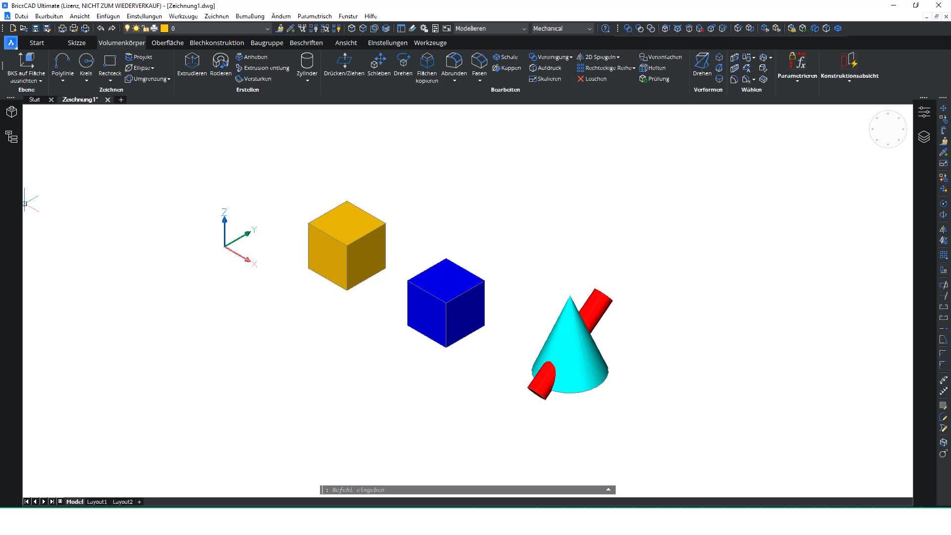 3D Objekte vereinigen