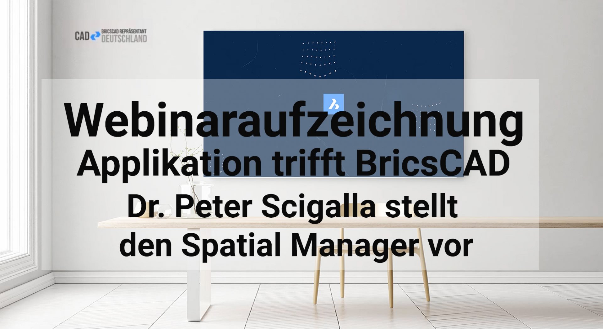Applikation trifft BricsCAD - Spatial Manager vorgestellt