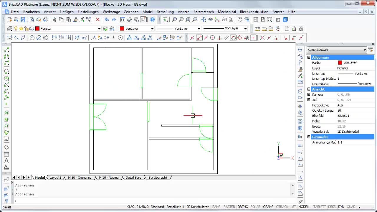 Inhalt BricsCAD 2D Channel