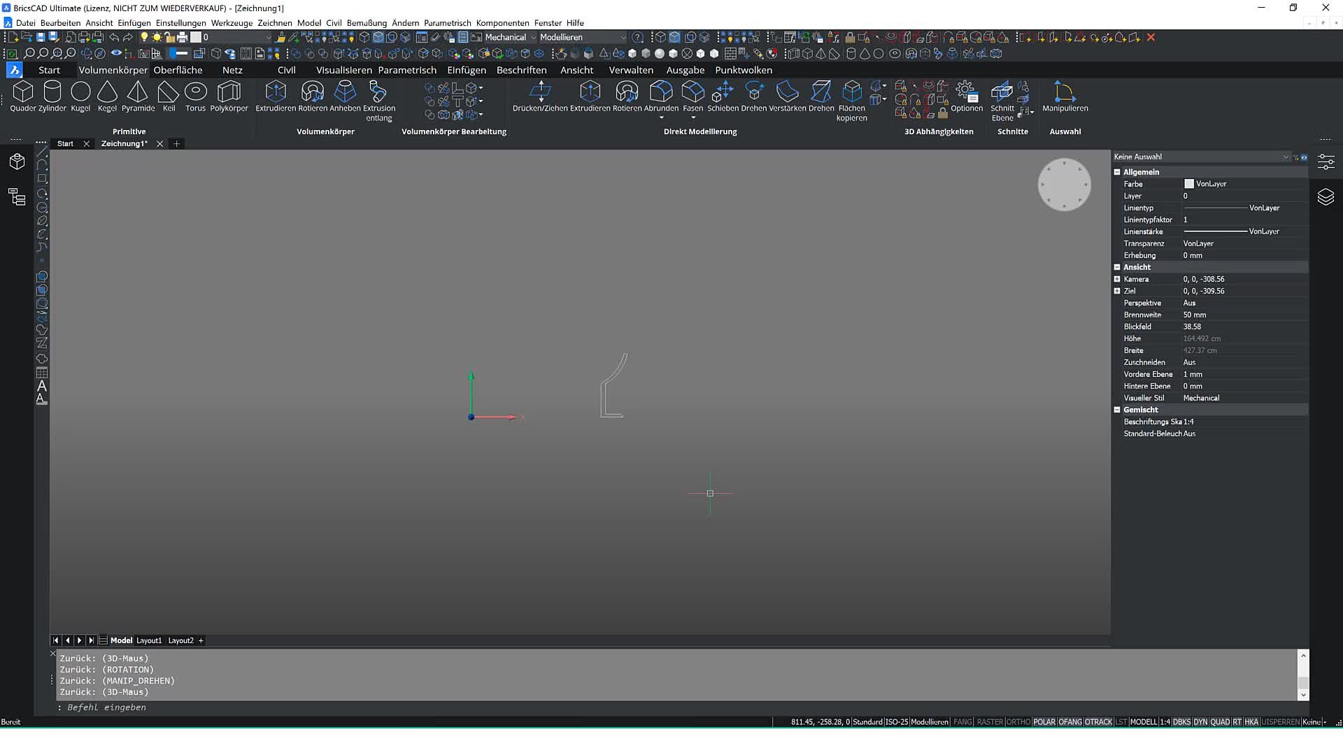 3D Rotationsbefehl