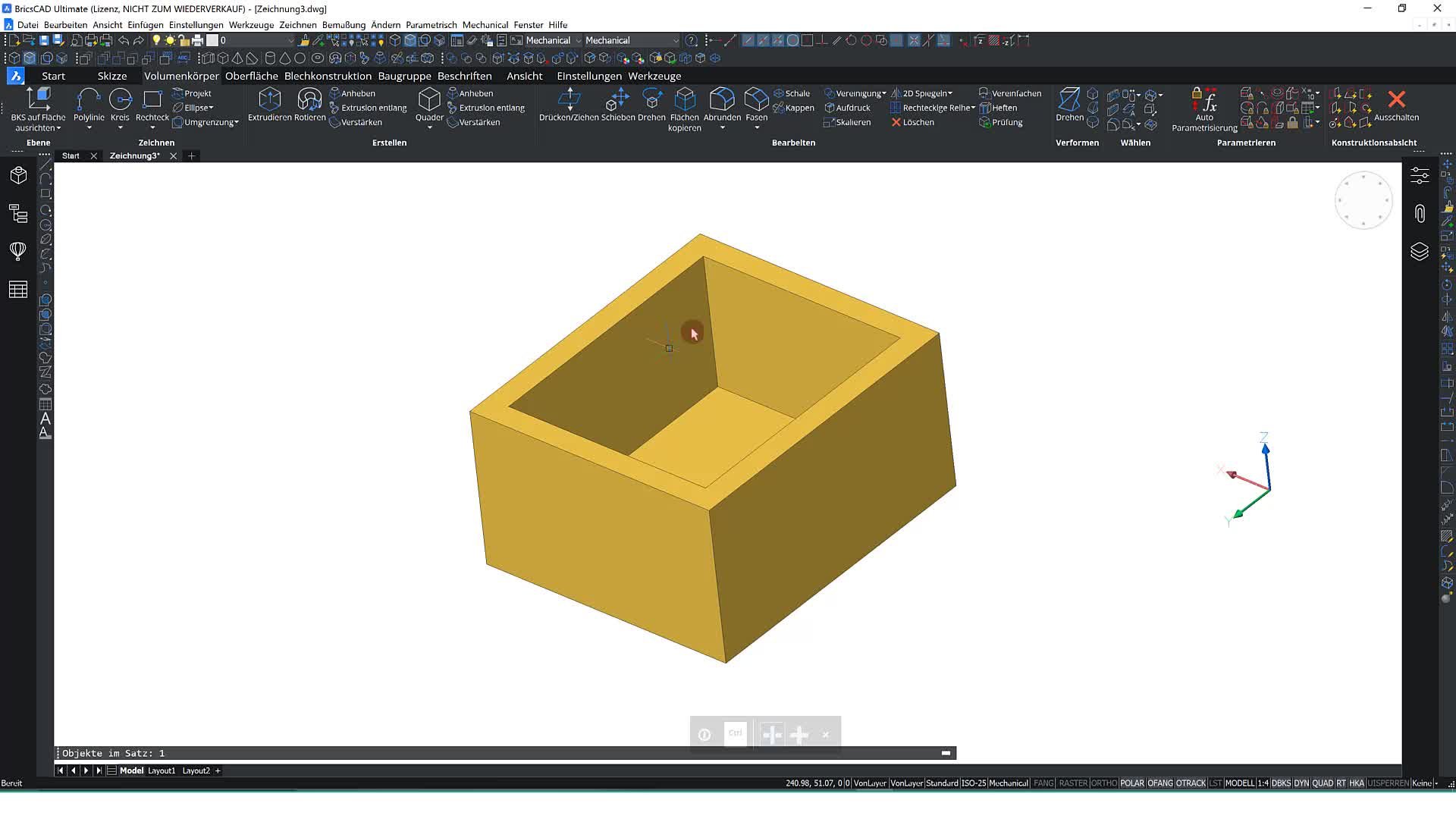 Eine 3D-Schale erzeugen